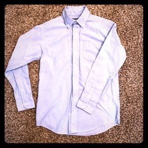 Boys Chaps Blue Buttoned Down Shirt Size 10